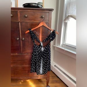 Madewell Ruffle-Strap Cami in Painted Dots Size 4